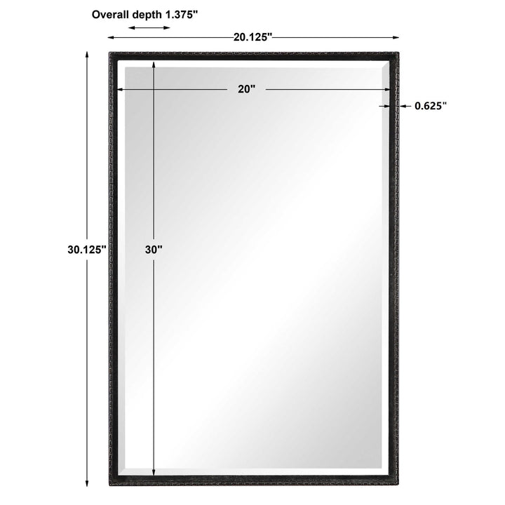 Callan - Iron Vanity Mirror - Black
