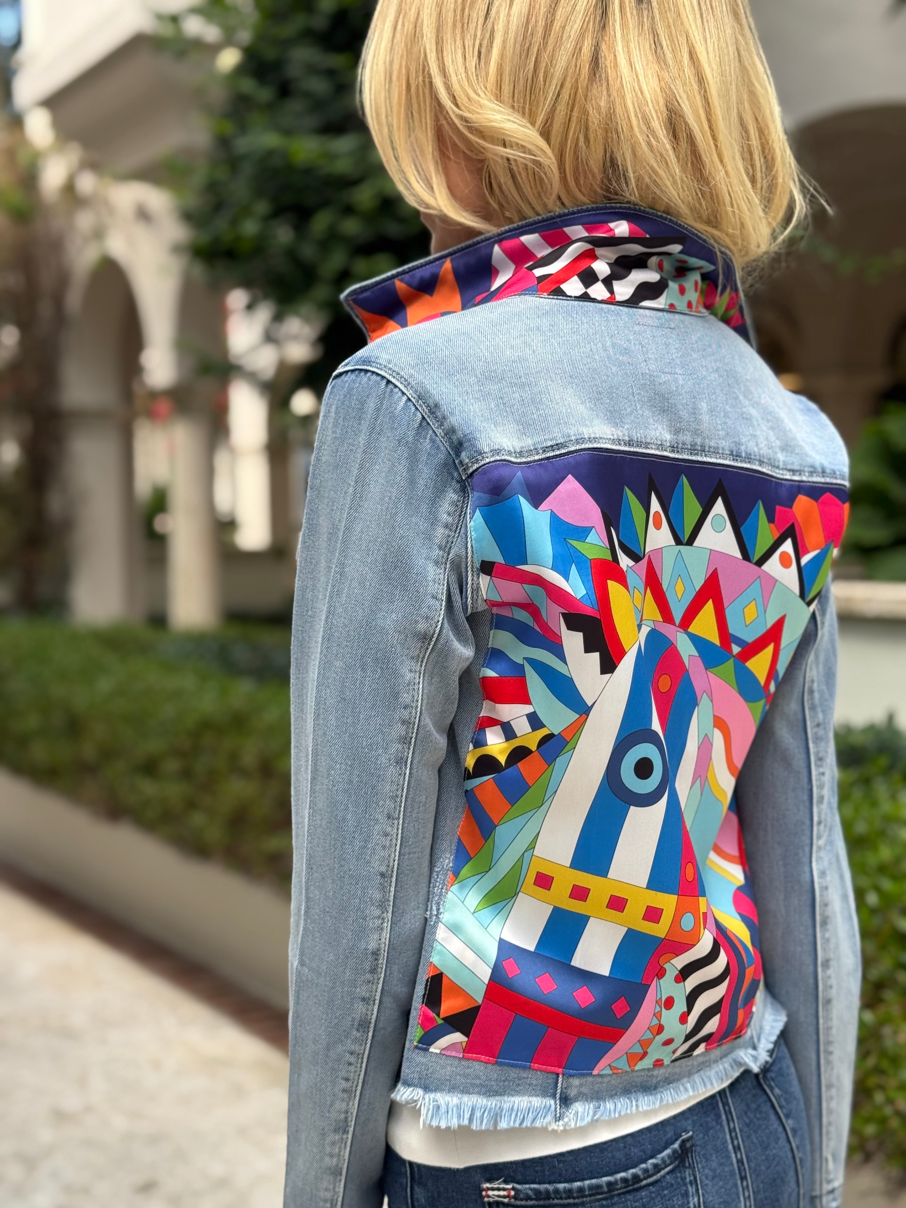 The Light Denim Jacket / Mosaic Blue Horse