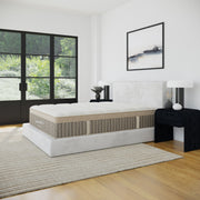 Bedroom with a bed and decor elements