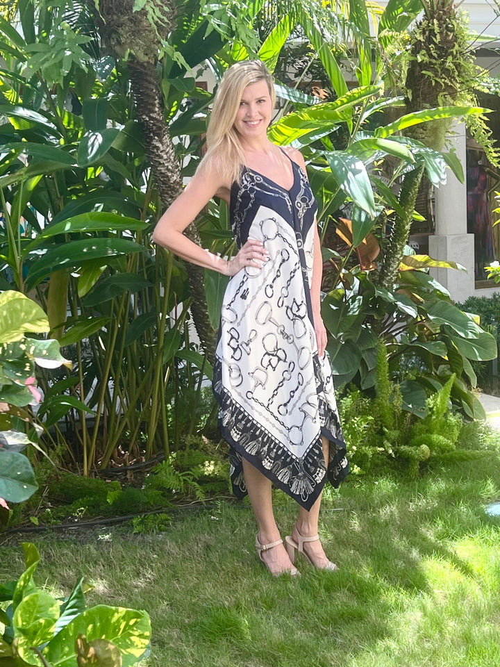Silk Dress / Blue Bit