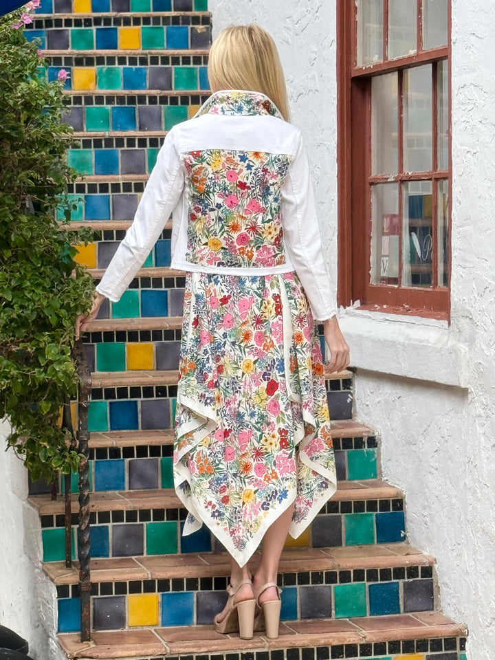 Silk Dress / Field of Flowers