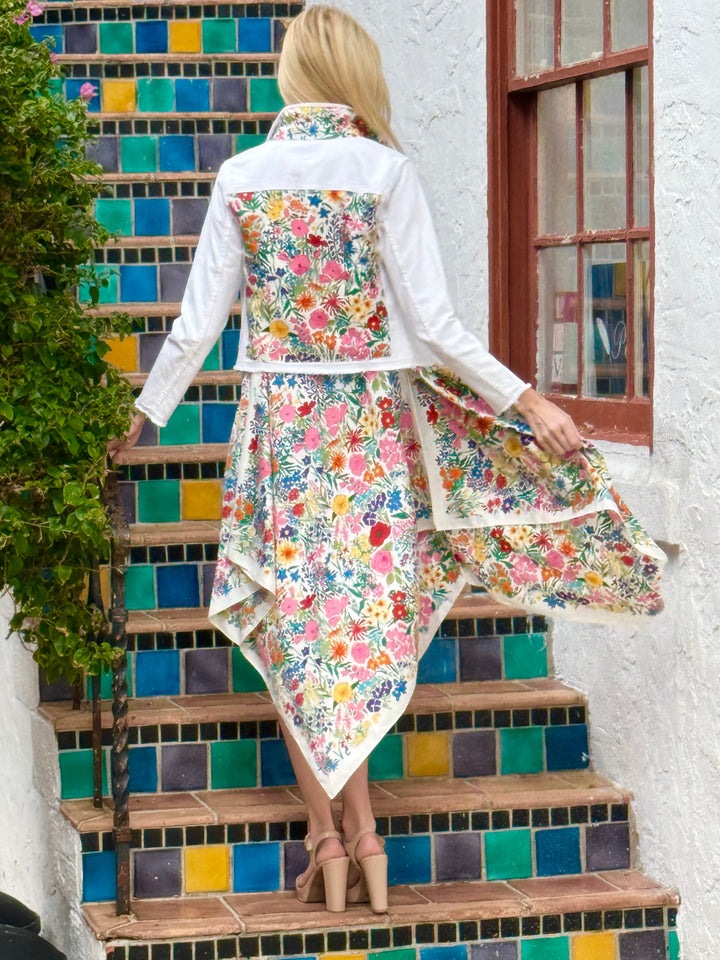 Silk Dress / Field of Flowers
