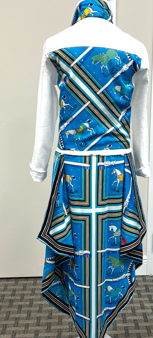 Silk Dress / Blue Horse