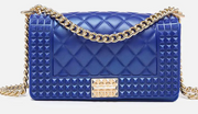 DONNA STUDDED CHAIN CROSSBODY DPBL