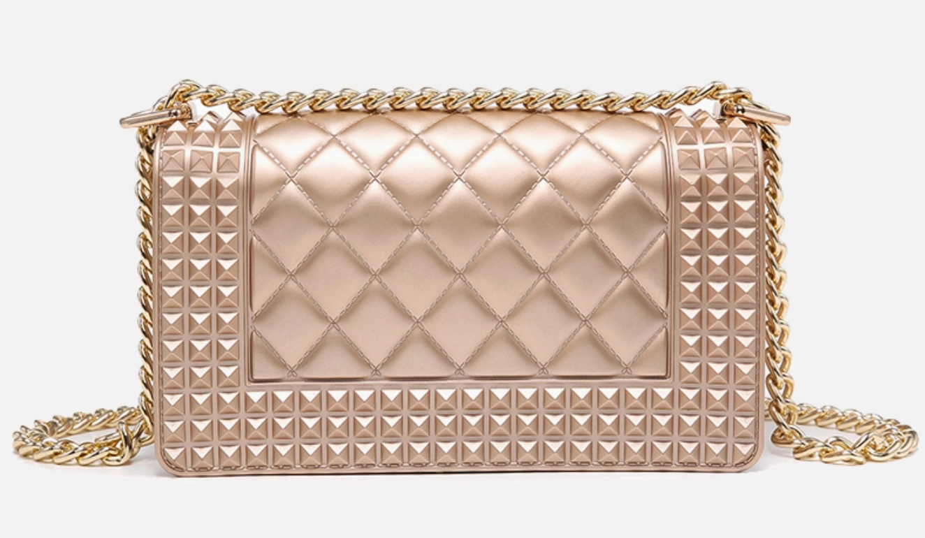 DONNA STUDDED CHAIN CROSSBODY FU
