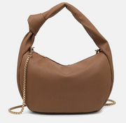 EVELYN HEAT PLEATED SHOULDER BAG BR