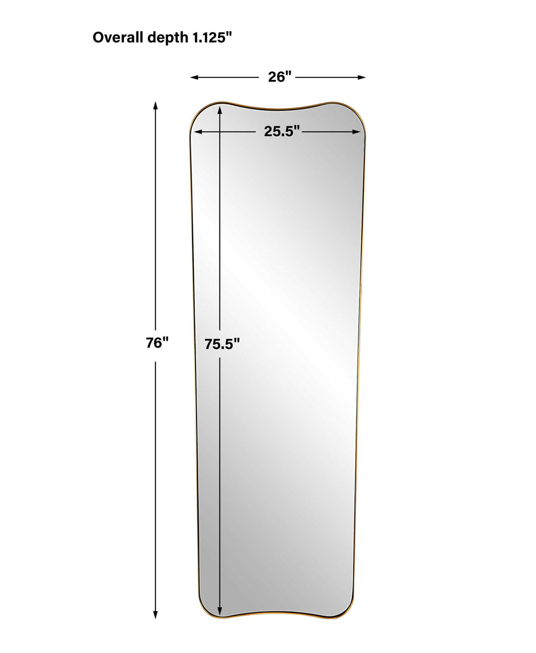 Belvoir - Large Mirror - Antique Brass