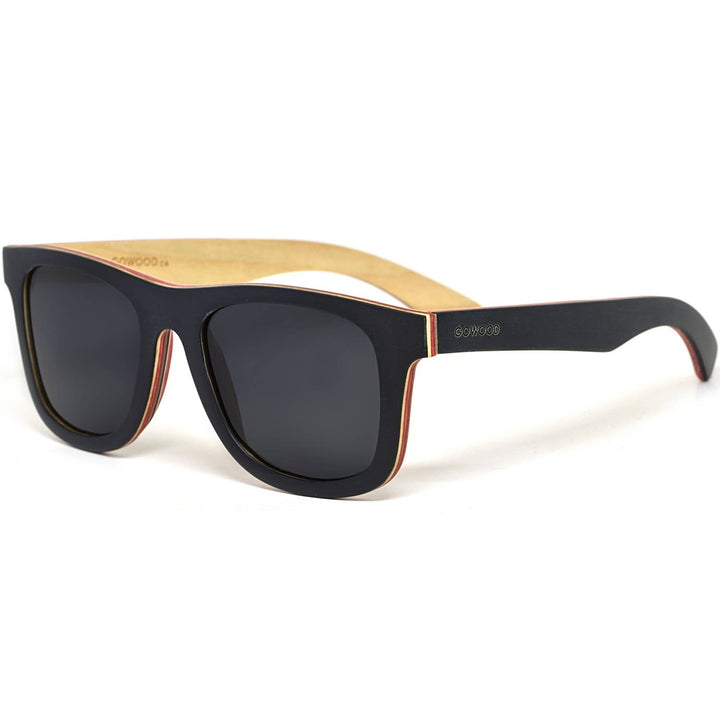 Canadian Black Maple Sunglasses with Black Polarized Lenses