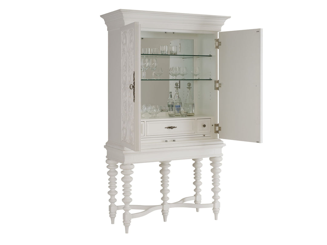 Villa Blanca - Arezzo Bar Cabinet - White