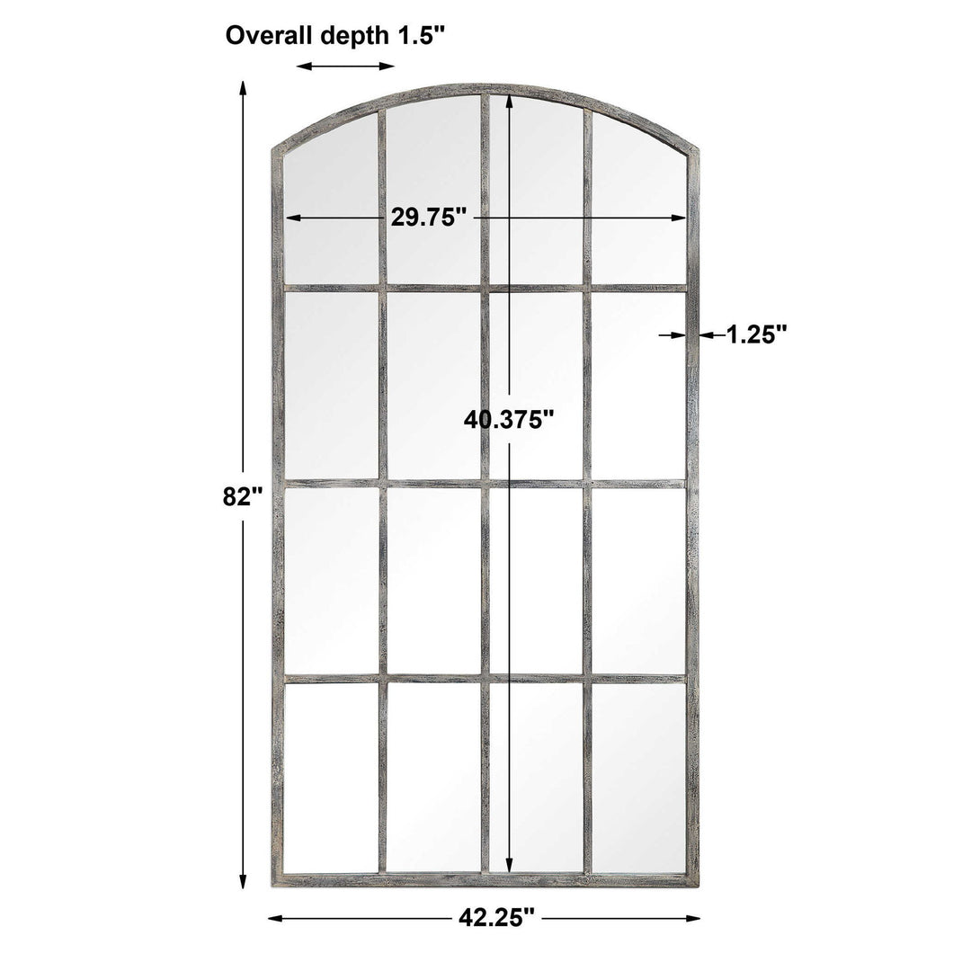 Amiel - Arched Mirror - Ivory
