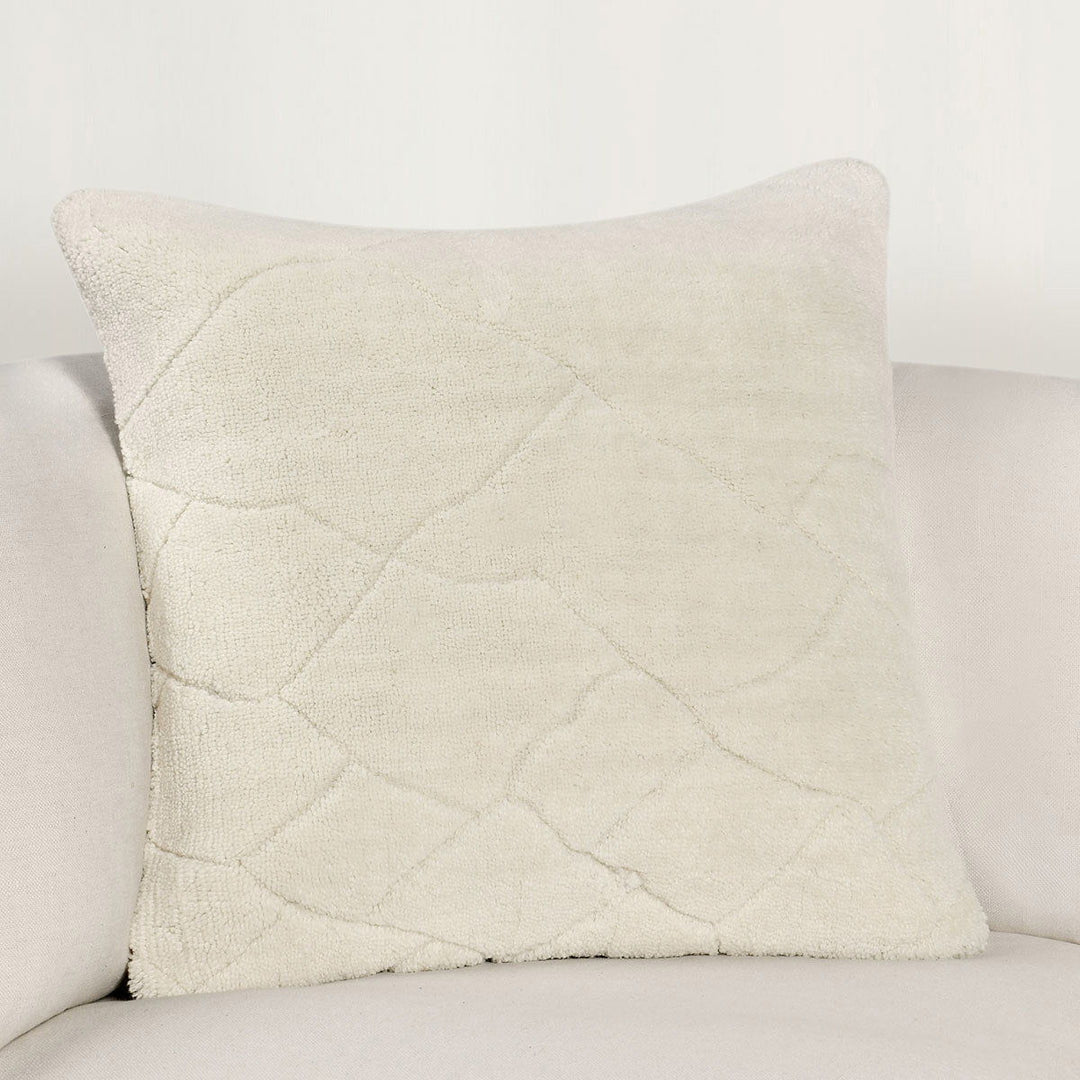 Renewed - 22" x 22" RN Mercer Pillow - Ivory