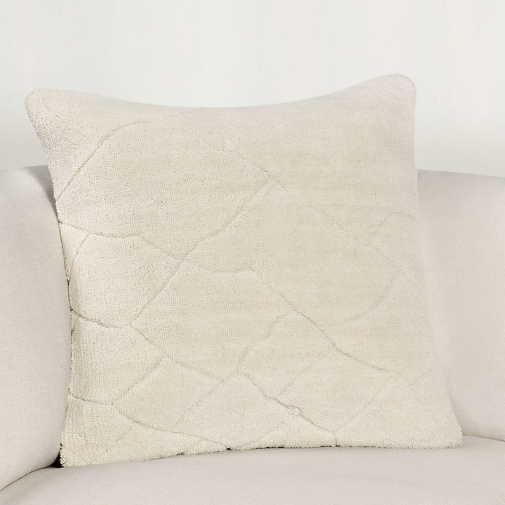 Renewed - 22" x 22" RN Mercer Pillow - Ivory