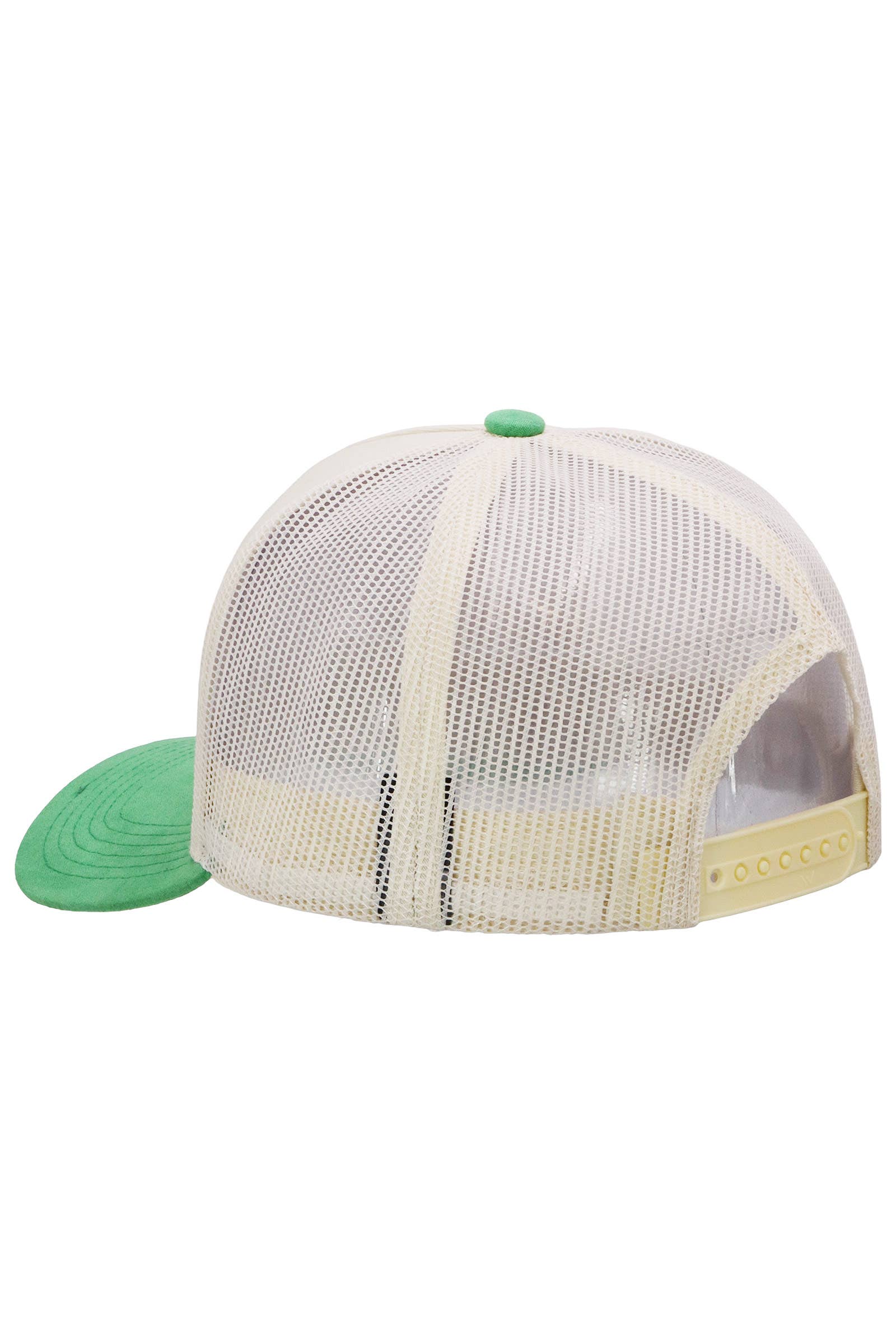 Vegan Suede 5 Panel Snap Back Trucker Hat: BEIGE/BLACK / ONE SIZE