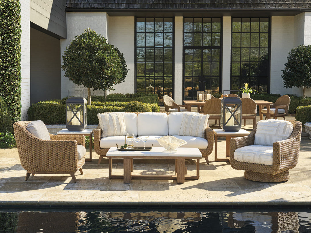 Isle Of Palms - Sofa - Dark Brown / White