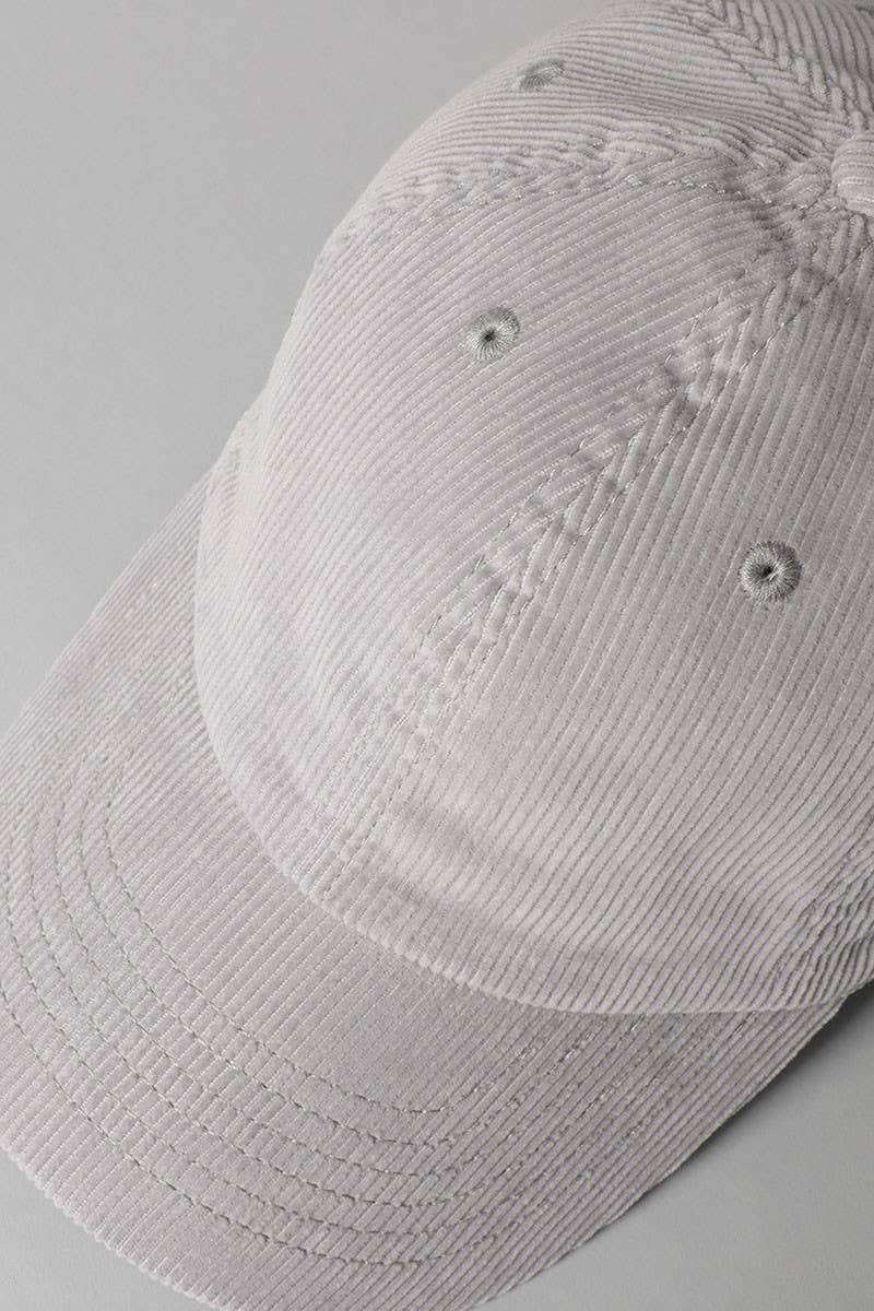 Corduroy Adjustable Cotton Baseball Cap Dad Hat