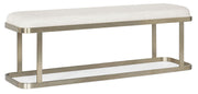Linville Falls - River Branch Upholstered Bench - White