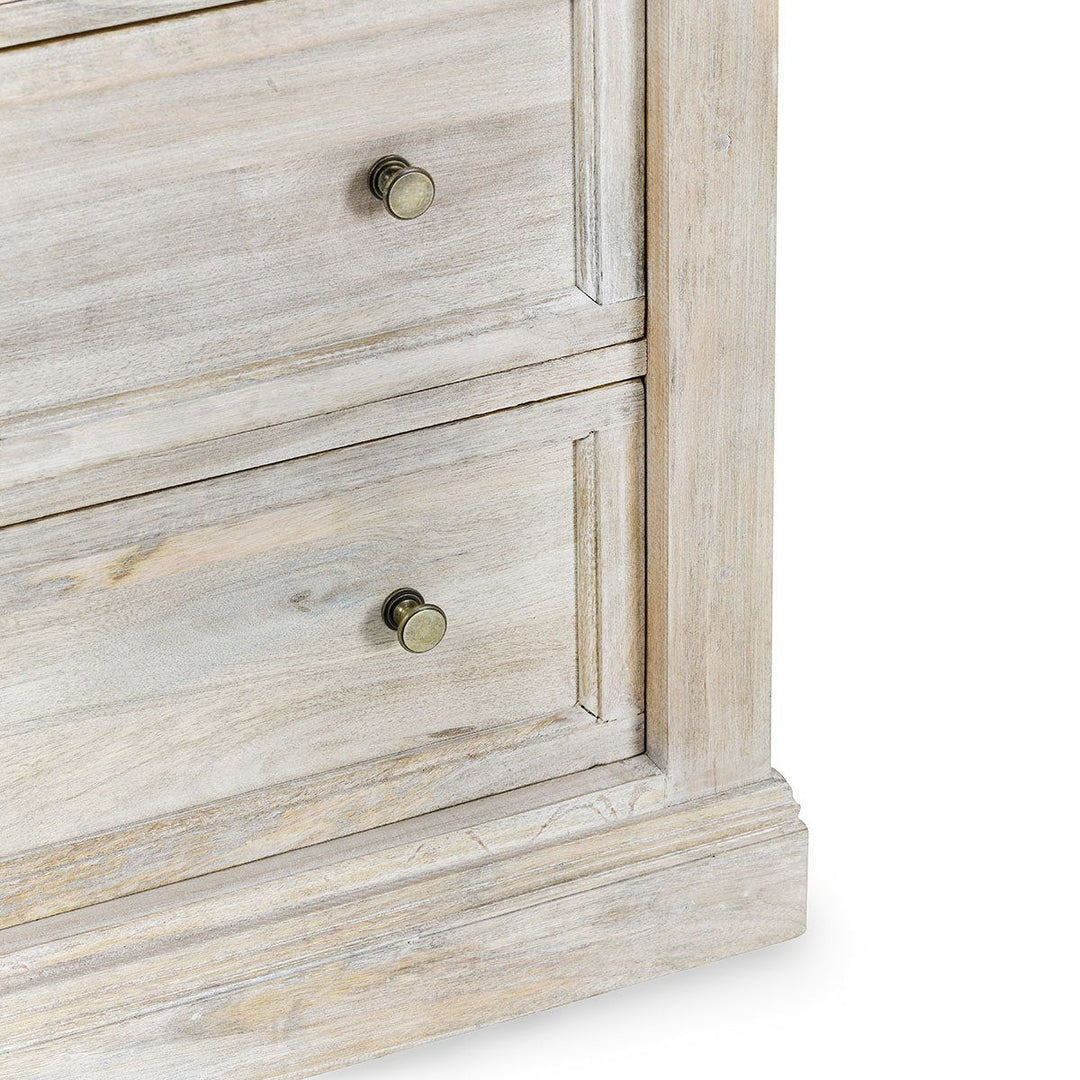 Adelaide - 6 Drawer Chest - Natural White Wash