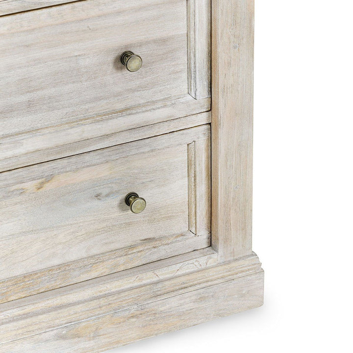 Adelaide - 6 Drawer Chest - Natural White Wash