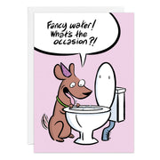 Fancy Toilet Water Birthday Card - 9476