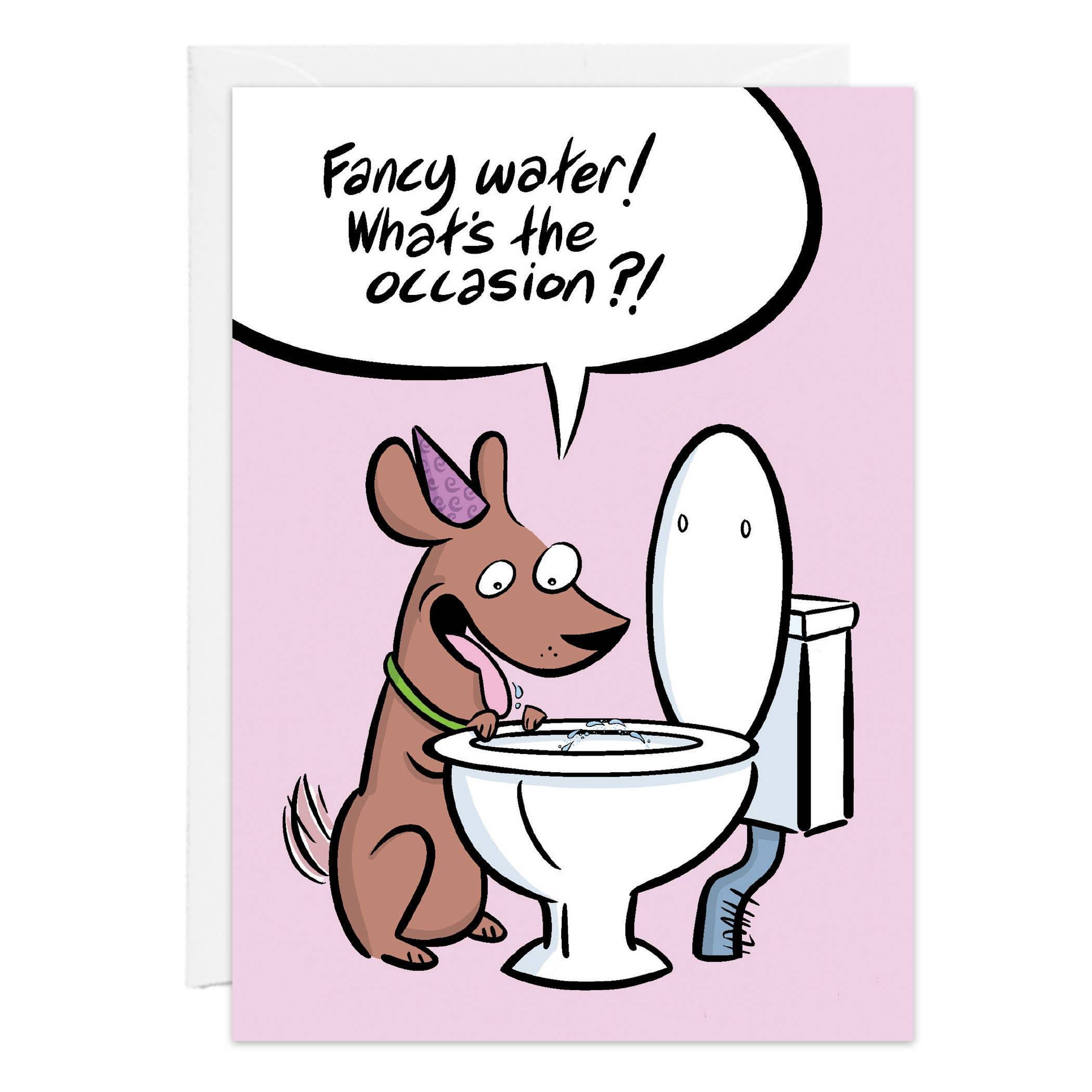 Fancy Toilet Water Birthday Card - 9476
