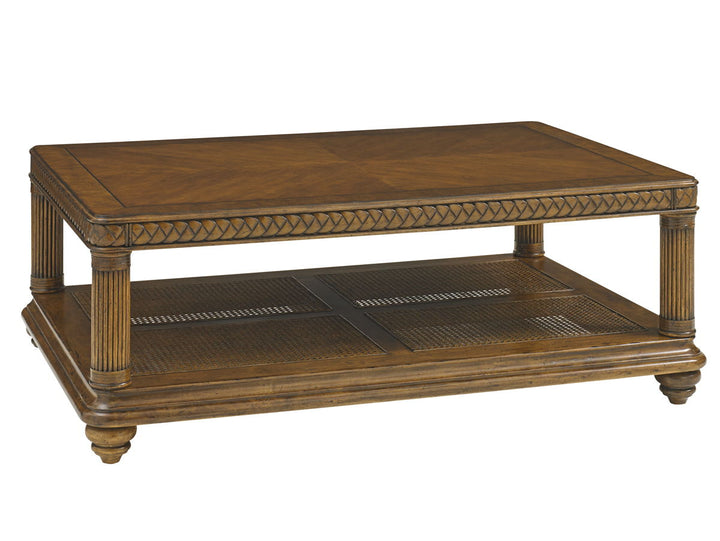 Bali Hai - Vineyard Point Rectangular Cocktail Table - Dark Brown