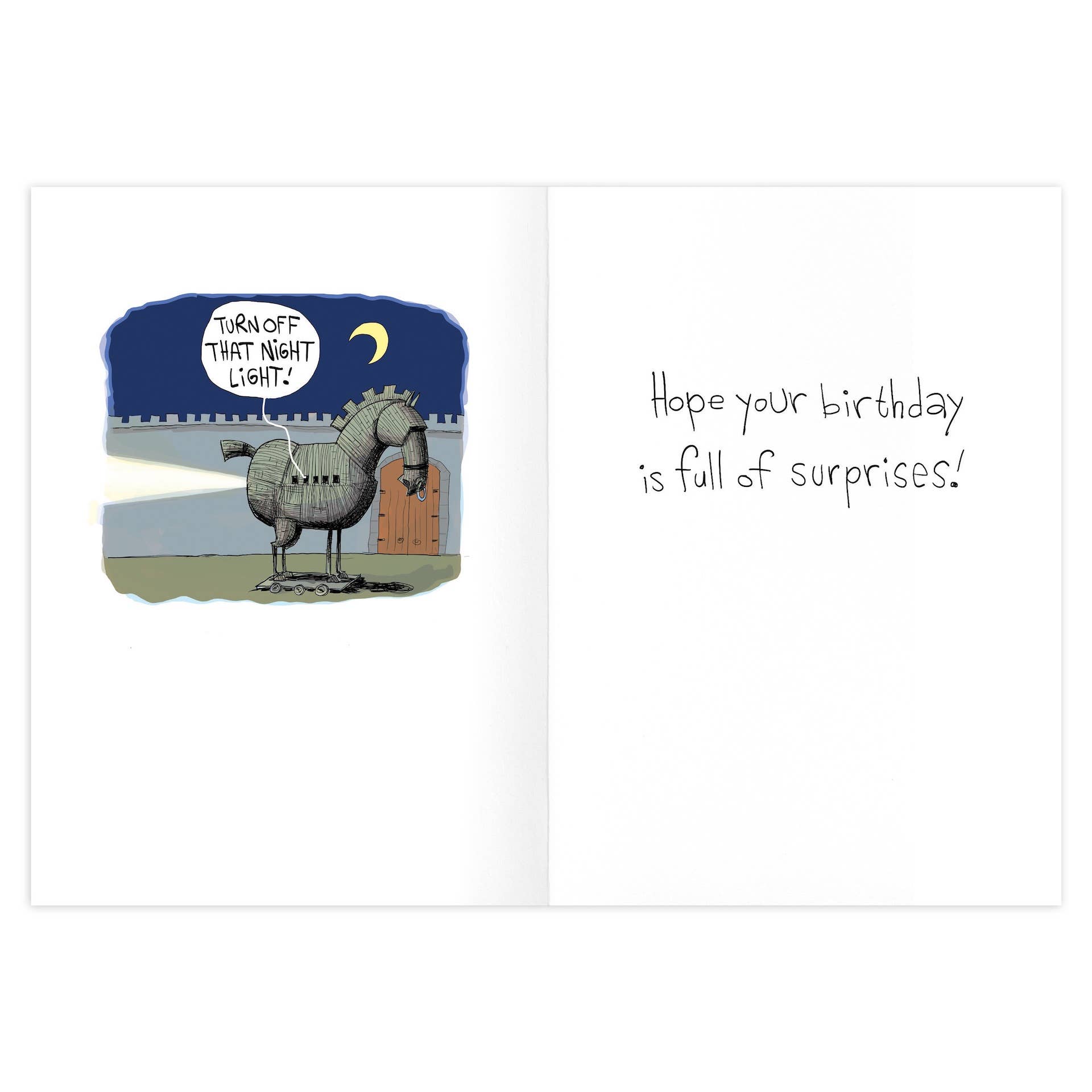 Trojan Horse Can We Use Your Bathroom Birthday Card - 9475