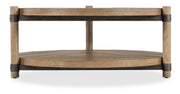 Vineyard Row - 44" Round Cocktail Table - Light Brown