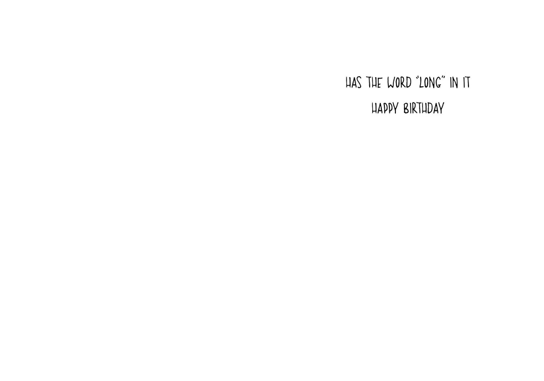 Long Bra | Humorous Birthday Card