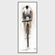 Dane - 30" x 80" Painting Art by Buddy Whitlock - White / Gray