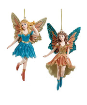 5.5" Resin Magical Woods Fairy Ornament 2 Assorted