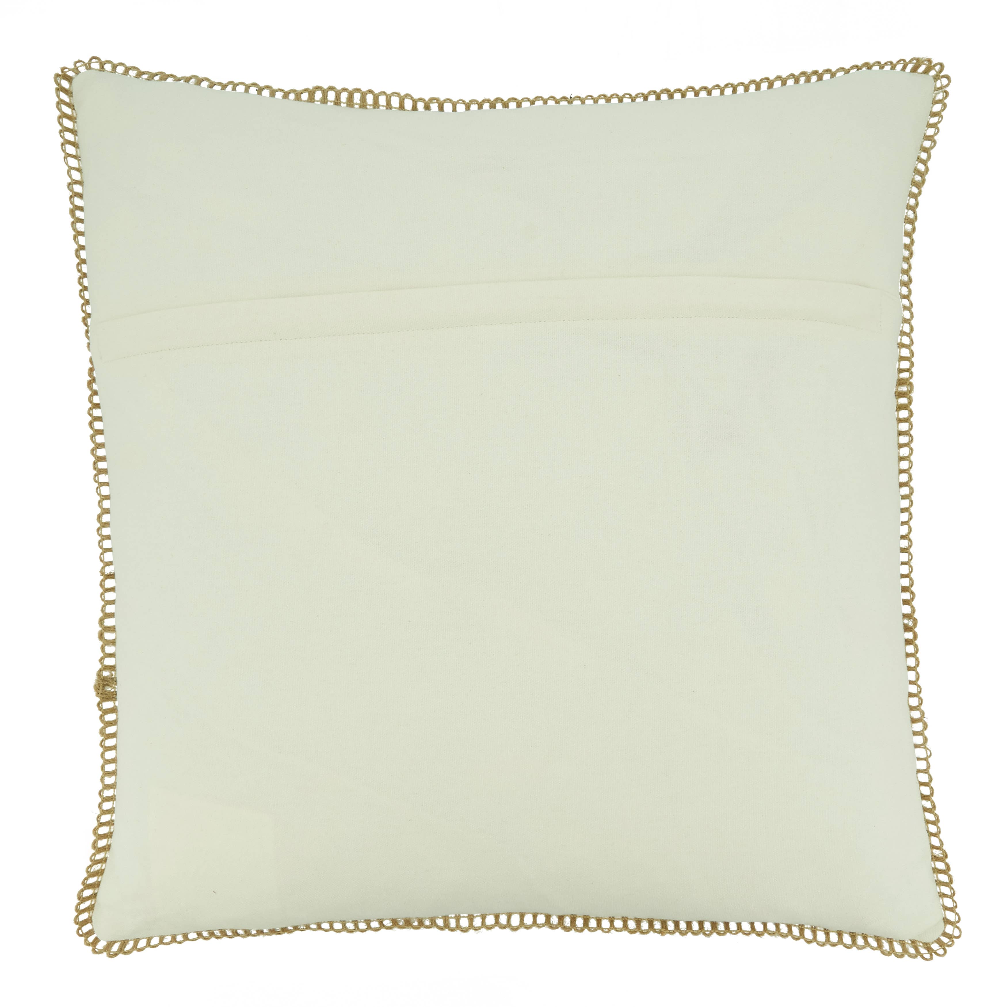Sea Fan Design Throw Pillow: 20" / Aqua / Down Filled