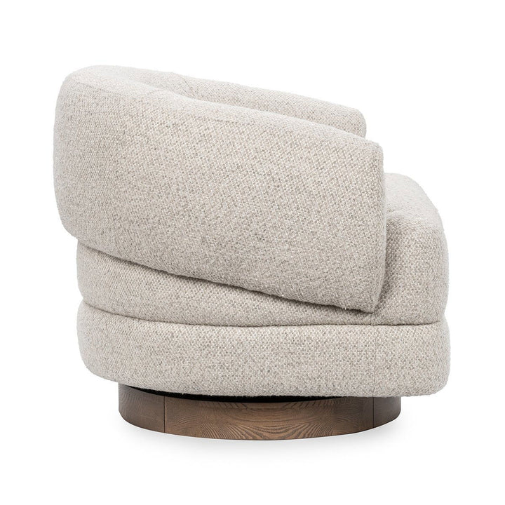 Chassia - Swivel Accent Chair - Pearl Silver