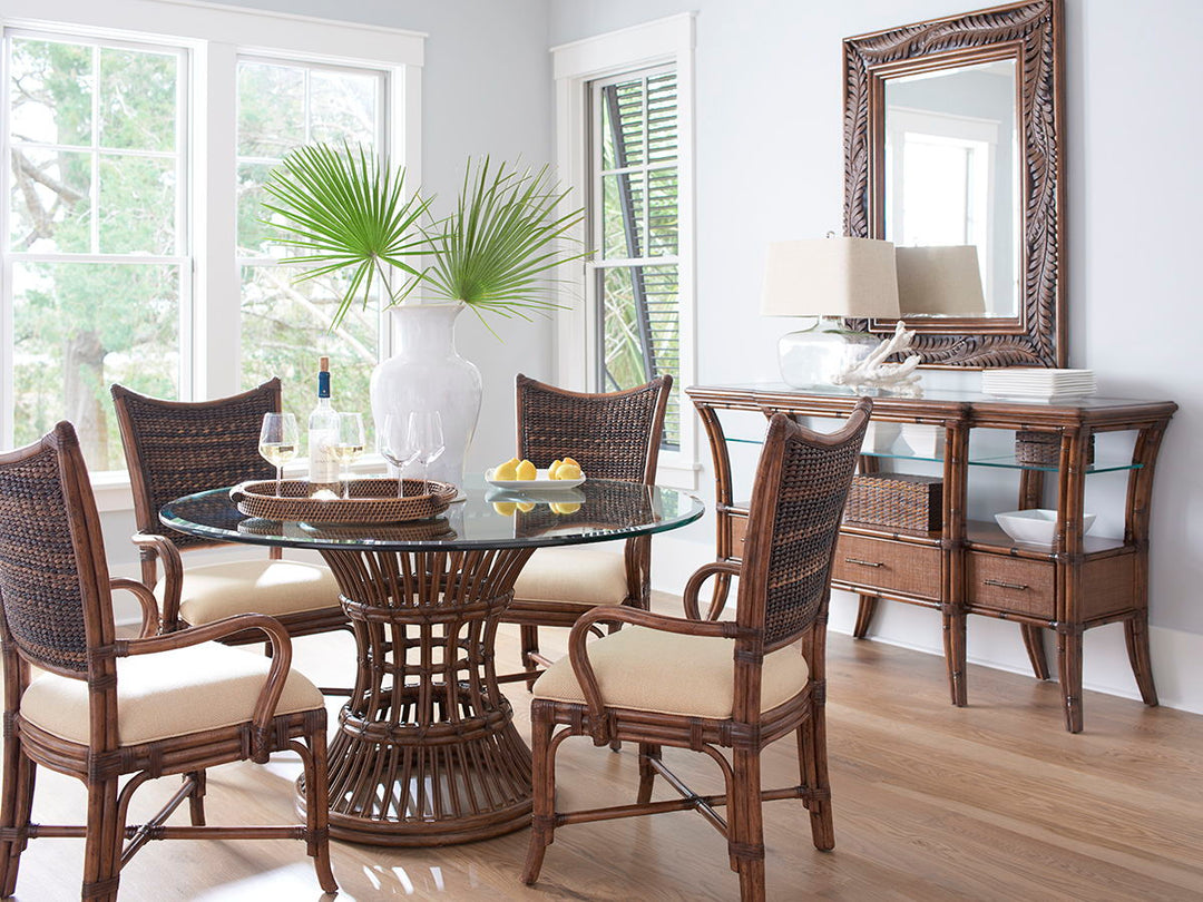 Bali Hai - Seabrook Landscape Mirror - Dark Brown