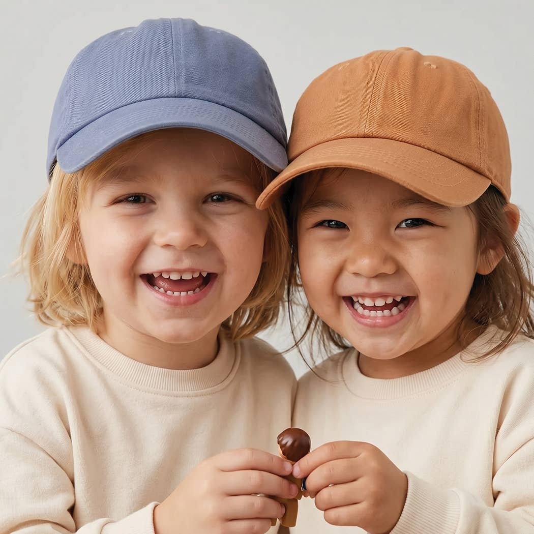 Kids Washed Low Profile Cotton Baseball Cap