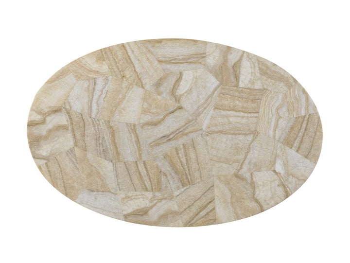 Island Fusion - Banyan Oval Accent Table - Dark Brown
