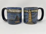 Mara Stoneware Lighthouse Mug