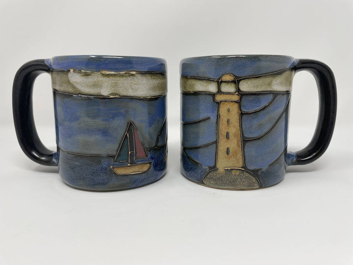 Mara Stoneware Lighthouse Mug