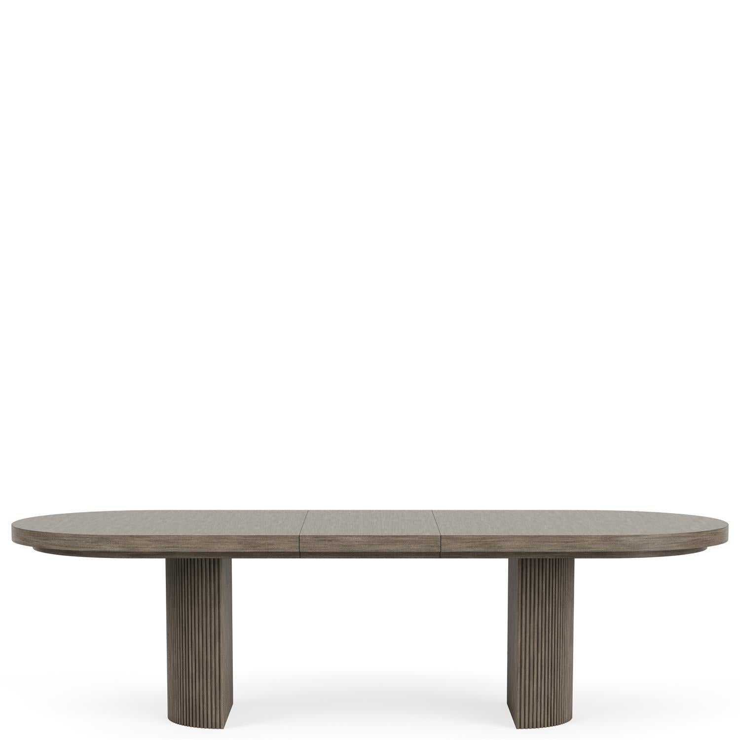 Sariel - Double Pedestal Dining Table - Dark Brown