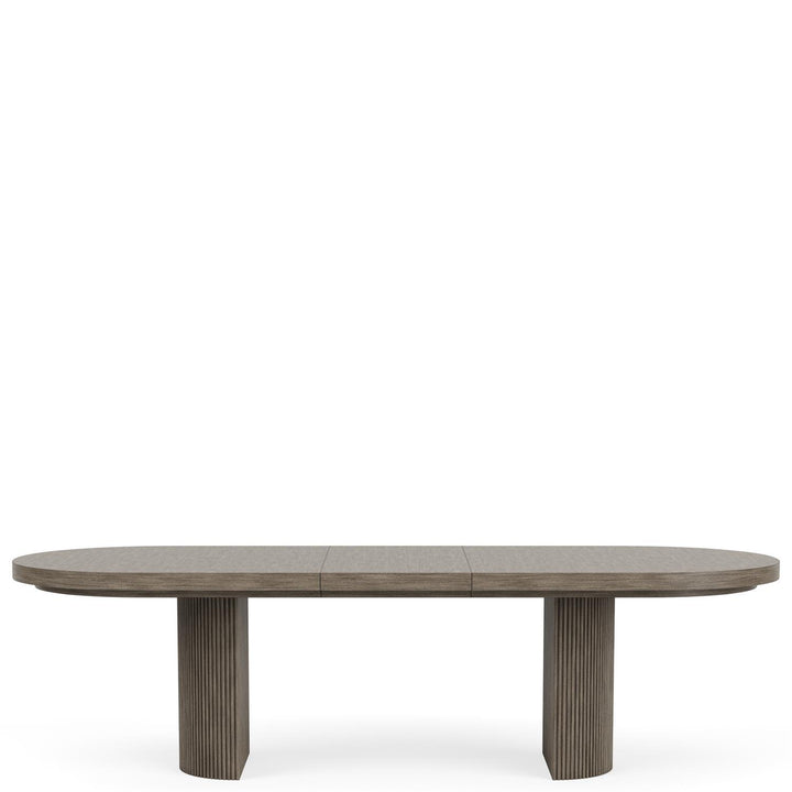 Sariel - Double Pedestal Dining Table - Dark Brown