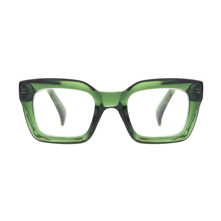 Sophie | Transparent Green | Blue Light: 1.25