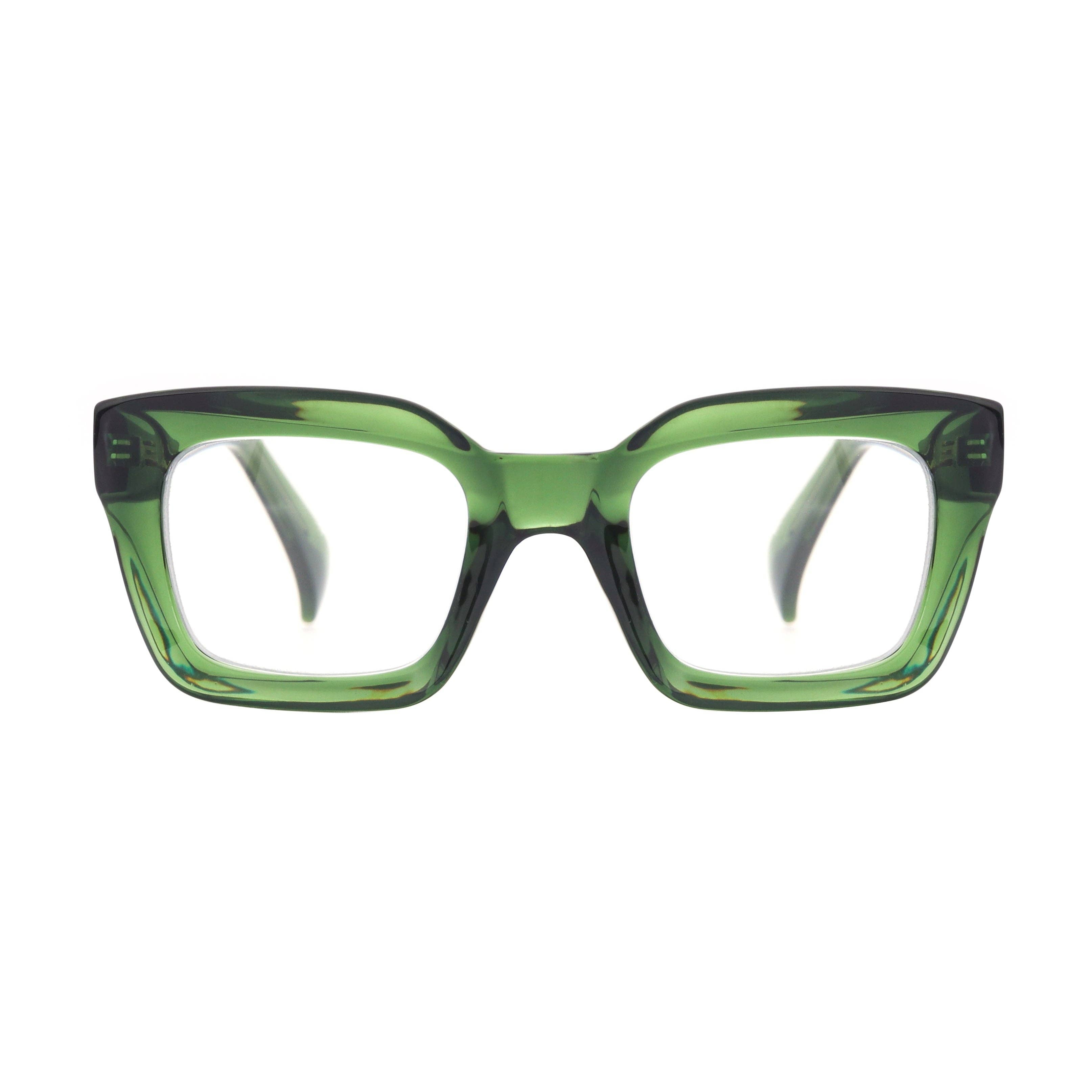 Sophie | Transparent Green | Blue Light: 2.00