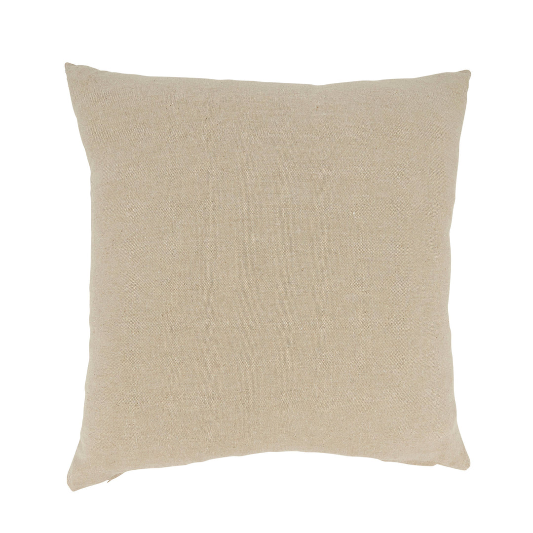 Coastal Embroidered Anchor Pillow: Multi / Poly Filled / 18"
