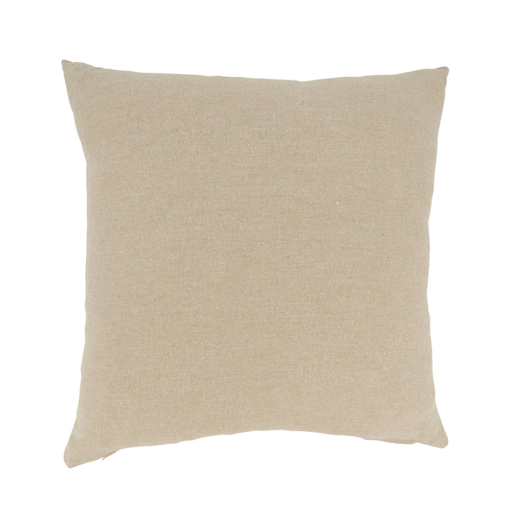 Coastal Embroidered Anchor Pillow: Multi / Poly Filled / 18"