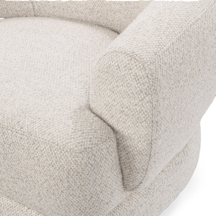 Chassia - Swivel Accent Chair - Pearl Silver