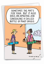 NobleWorks - Yoga Mat Greeted Birthday Card