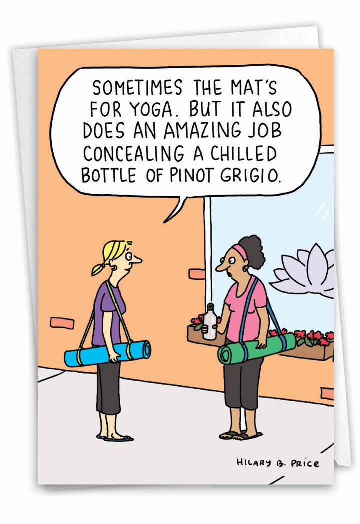 NobleWorks - Yoga Mat Greeted Birthday Card