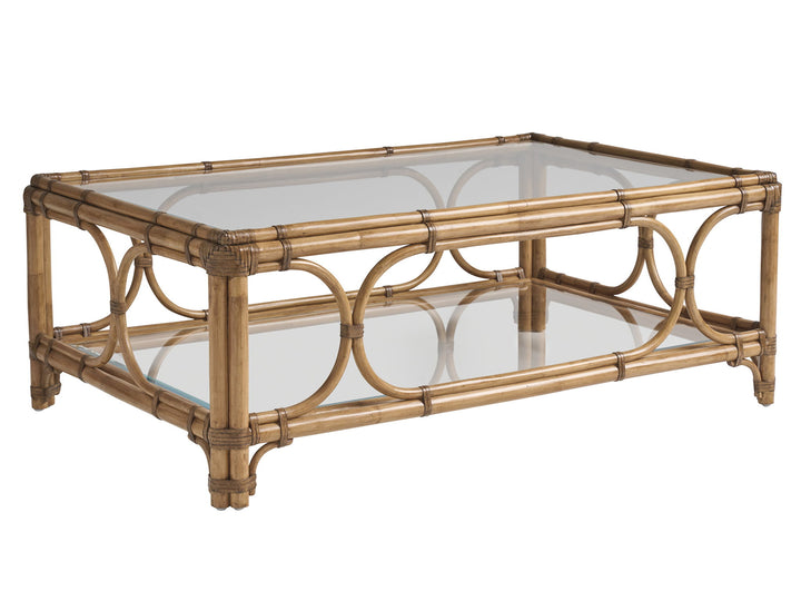 Key Biscayne - Deering Bay Rectangular Cocktail Table - Light Brown