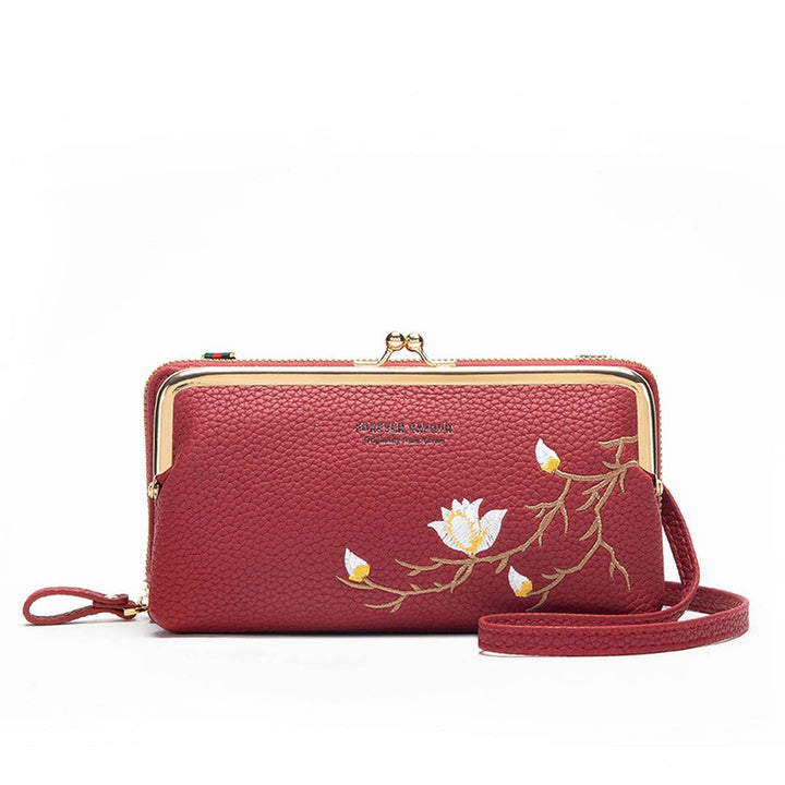 WOMEN FASHION EMBROIDERED CROSSBODY BAG_CWAB1641: GREY / (OS) 1
