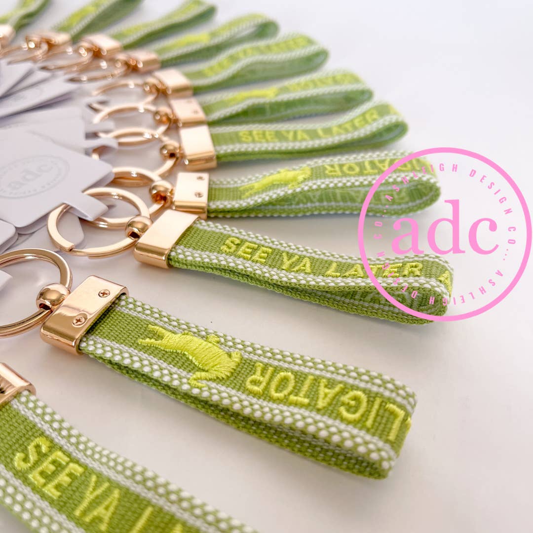 SEE YA LATER ALLIGATOR Keychain *ADC Exclusive Band*