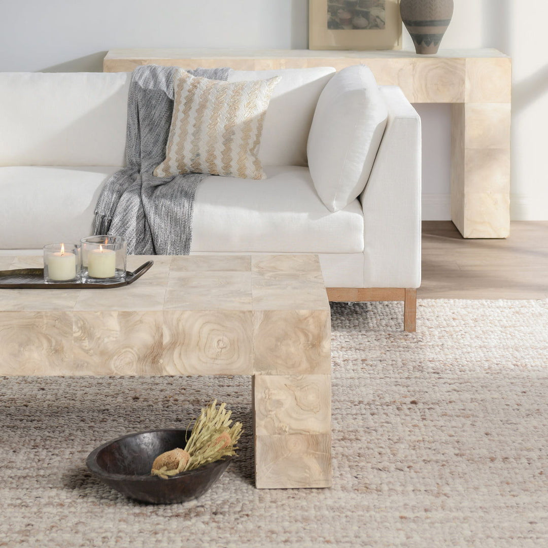 Anders - Solid Wood 51" Coffee Table - Cream Wash